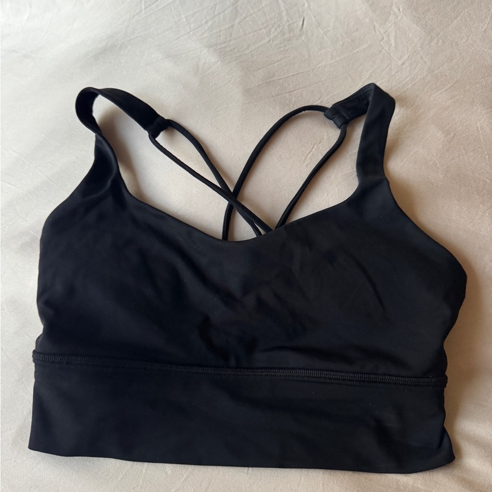 Women's lululemon long line Black Sports Bra